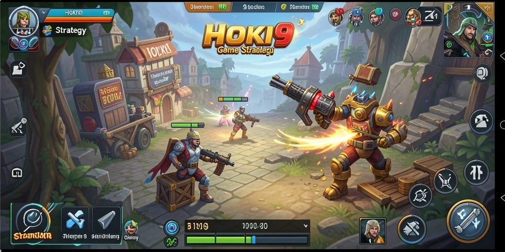 Screenshot antarmuka HOKI9 menampilkan aksi strategi yang mendebarkan.
