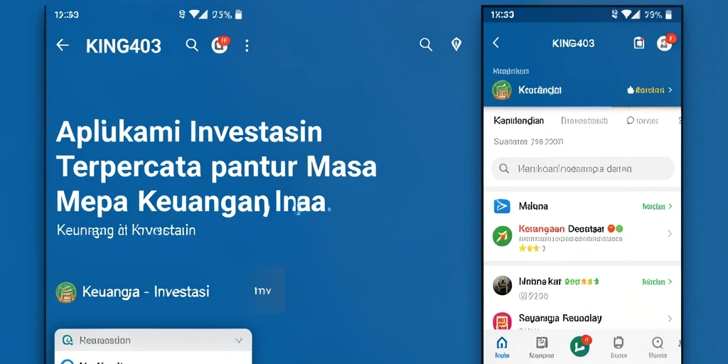 Tampilan antarmuka KING403 yang modern dan fungsional.