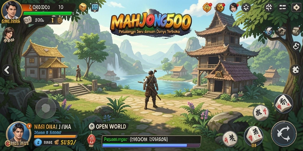 Tampilan antarmuka yang menakjubkan dalam game Open World.