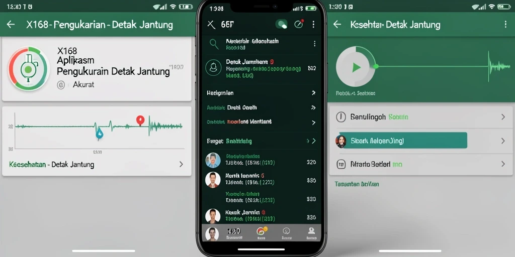 Tampilan antarmuka X168 yang sederhana dan informatif.